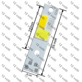 چیپ هدلایت سی او بی اچ سه سه رنگ 27 وات * COB H3 headlight chip, three colors 3C 27 W