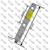 چیپ هدلایت سی او بی ایکس هفت اچ هفت 9 وات | COB X7 H7 headlight chip 9W
