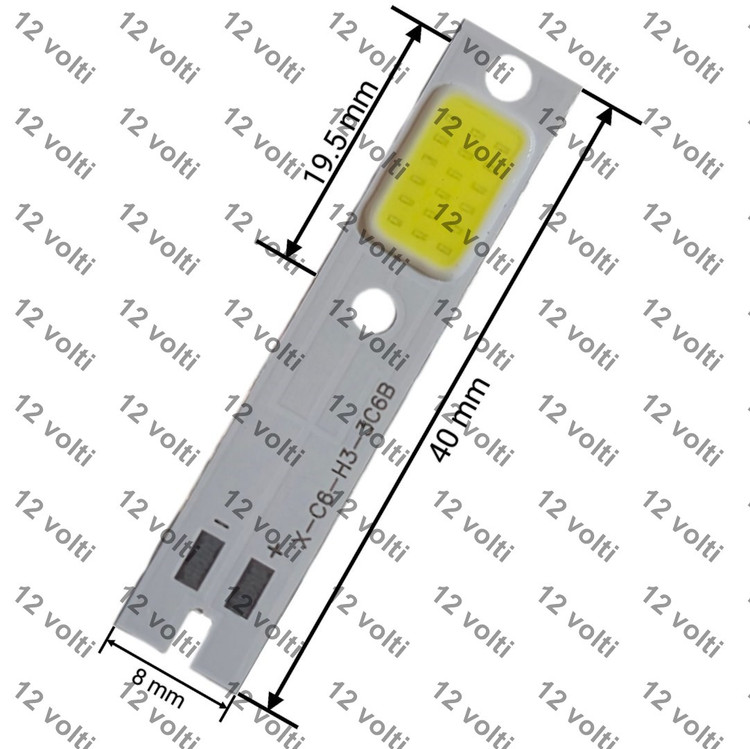 چیپ هدلایت سی او بی اچ سه 9 وات * COB H3 headlight chip 9W