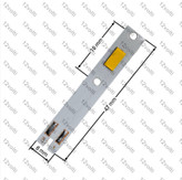 چیپ هدلایت سی اس پی رنگ زرد اچ هفت 30 وات | CSP headlight chip, yellow color, H7