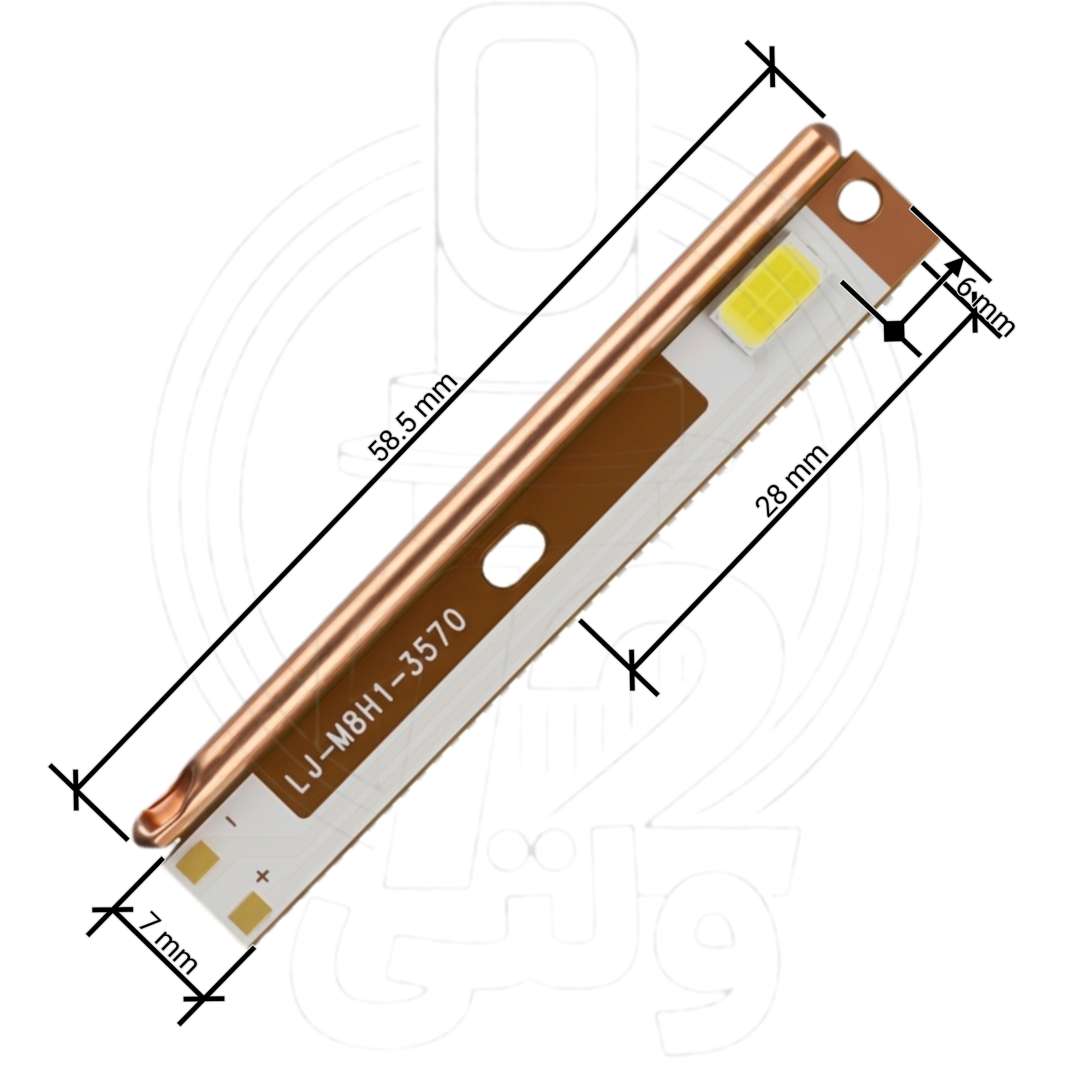 چیپ هدلایت ام هشت اچ یک 60 وات | M8 H1D 4300N