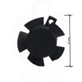 فن سه پیچ کوچک هدلایت * Small three-screw headlight fan