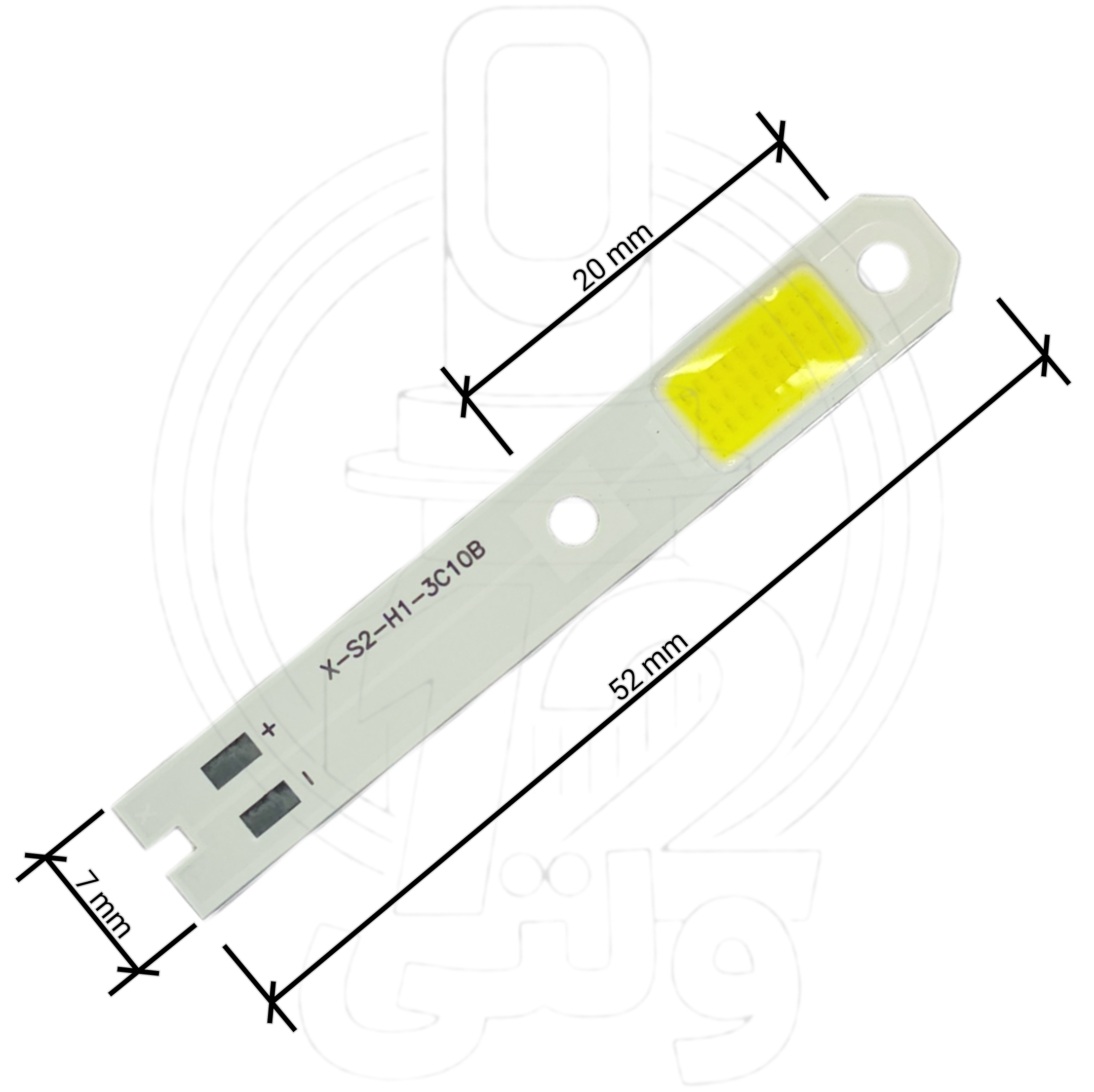چیپ هدلایت سی او بی اس دو اچ یک 15 وات * COB headlight chip S2H1