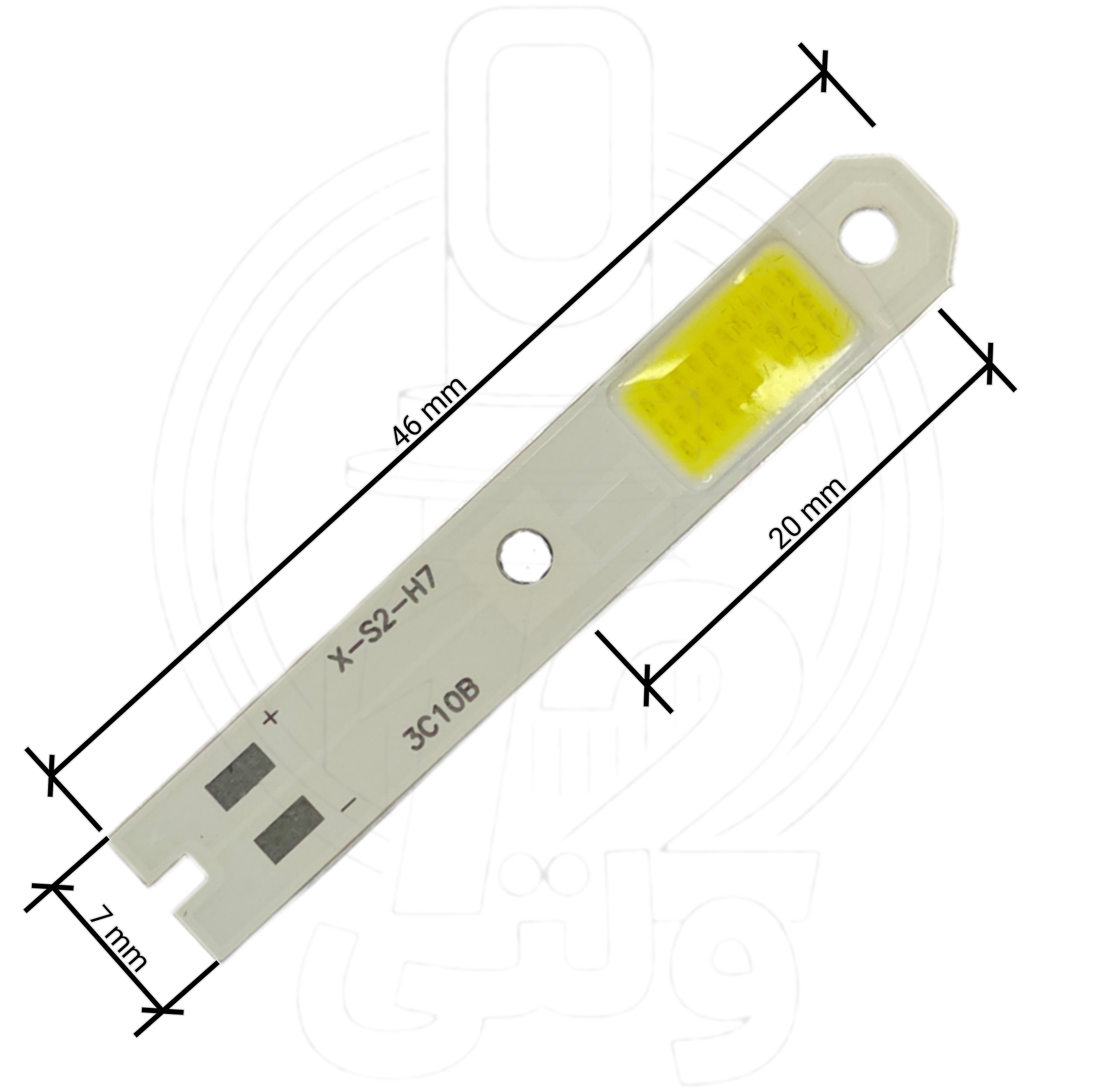 چیپ هدلایت سی او بی اس دو اچ هفت 15 وات * COB headlight chip S2H7 15W