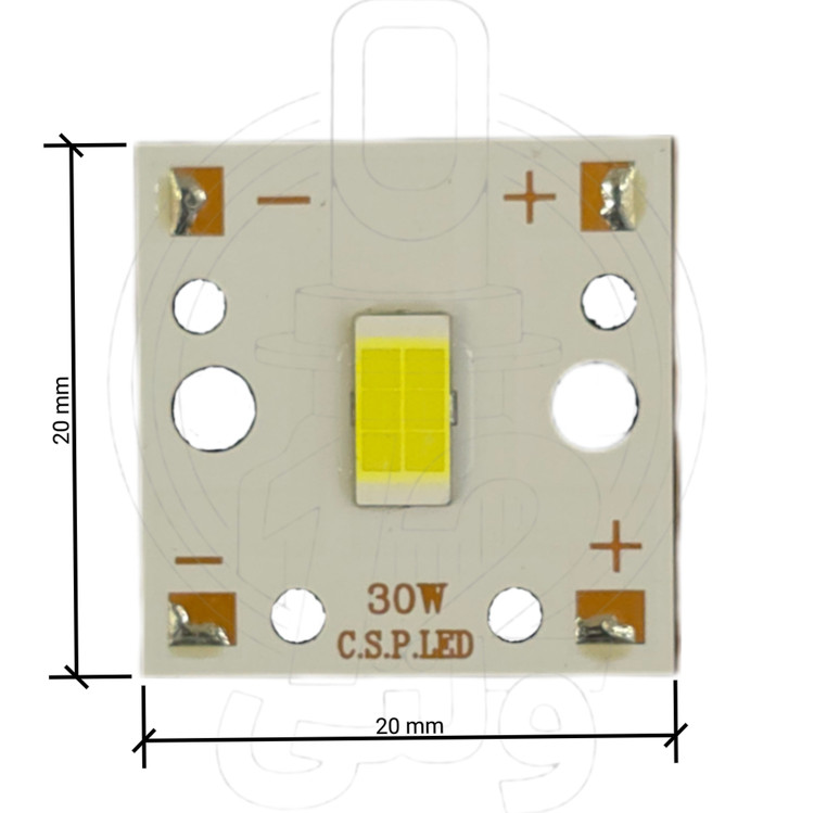 چیپ سی اس پی مربعی 30 وات | Square CSP chip 30w