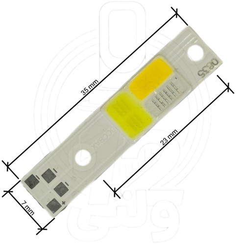 چیپ هدلایت سی او بی اچ سه سه رنگ 27 وات * COB H3 headlight chip, three colors 3C 27 W