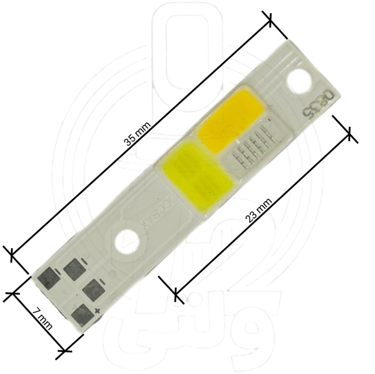 چیپ هدلایت سی او بی اچ سه سه رنگ 27 وات * COB H3 headlight chip, three colors 3C 27 W