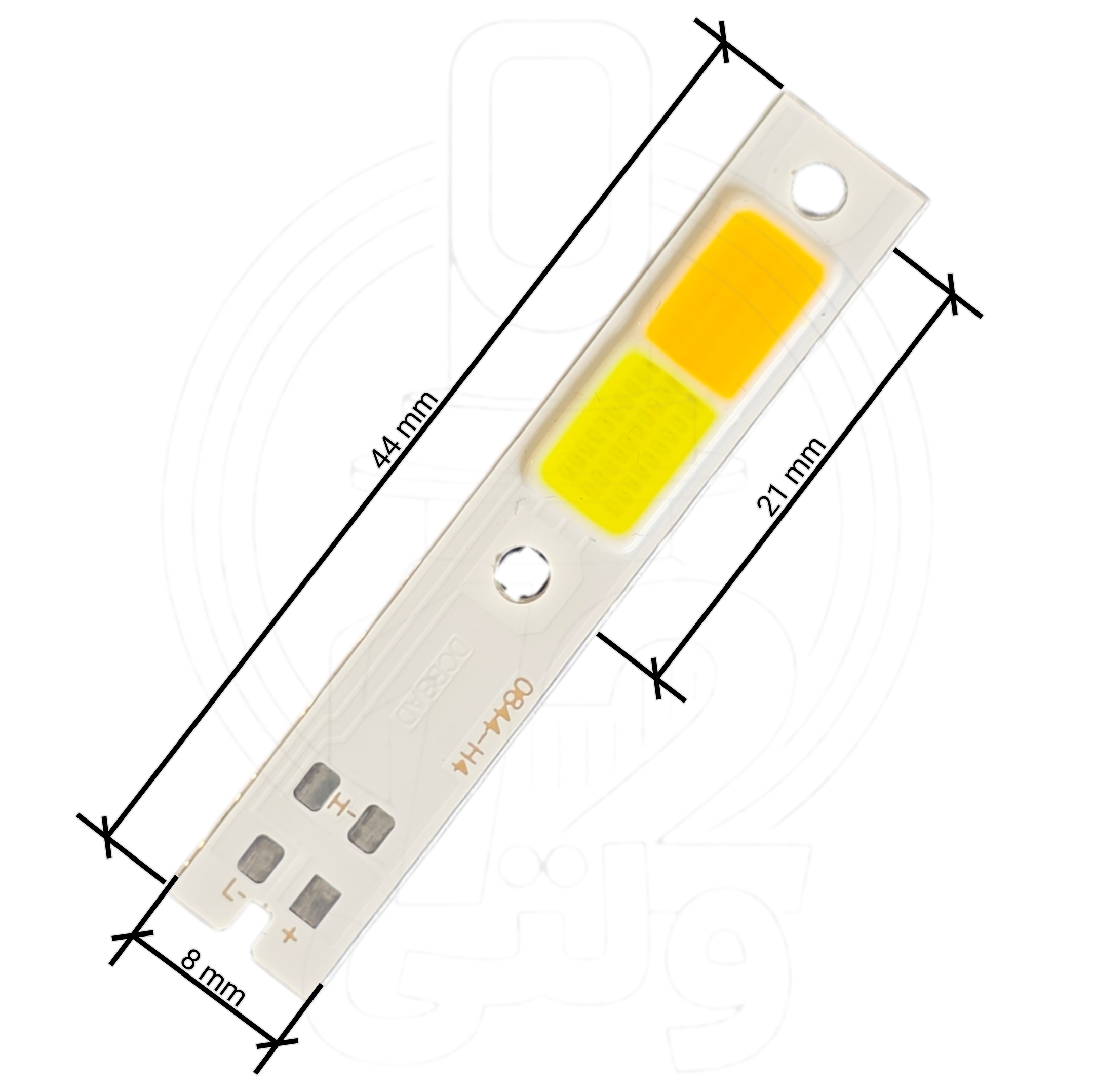 چیپ هدلایت سی او بی اچ چهار دو رنگ 30 وات | COB H4 - color headlight chip 30W