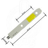 چیپ هدلایت سی او بی ایکس هفت اچ هفت 9 وات | COB X7 H7 headlight chip 9W