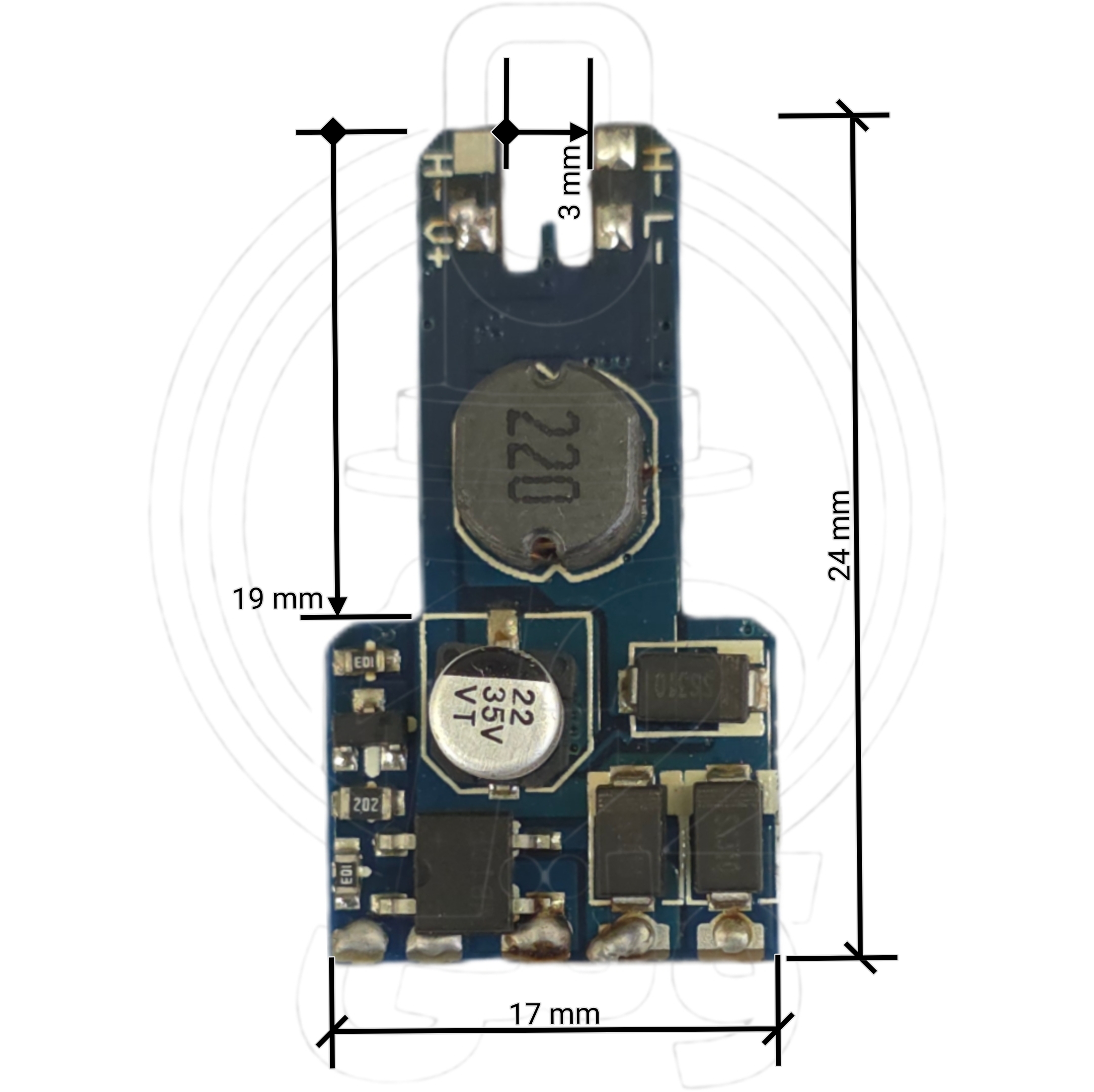 درایور استوک دو کنتاکت بردی * Standard dual-contact PCB driver